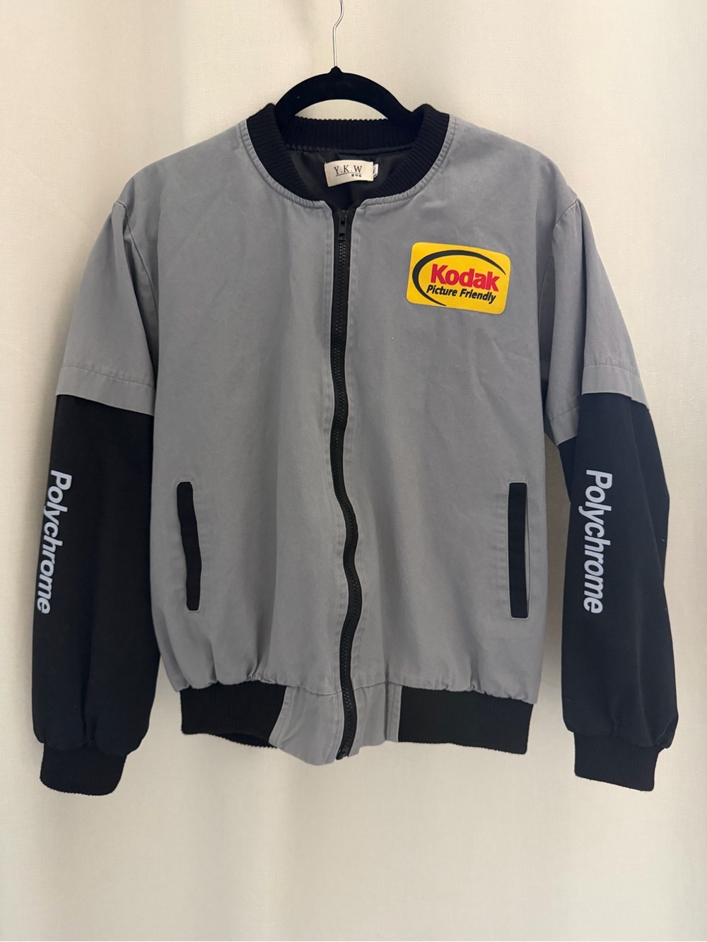 Kodak Gray Jacket with Yellow Logo Patch